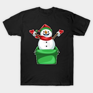 Snowman Christmas Box T-Shirt